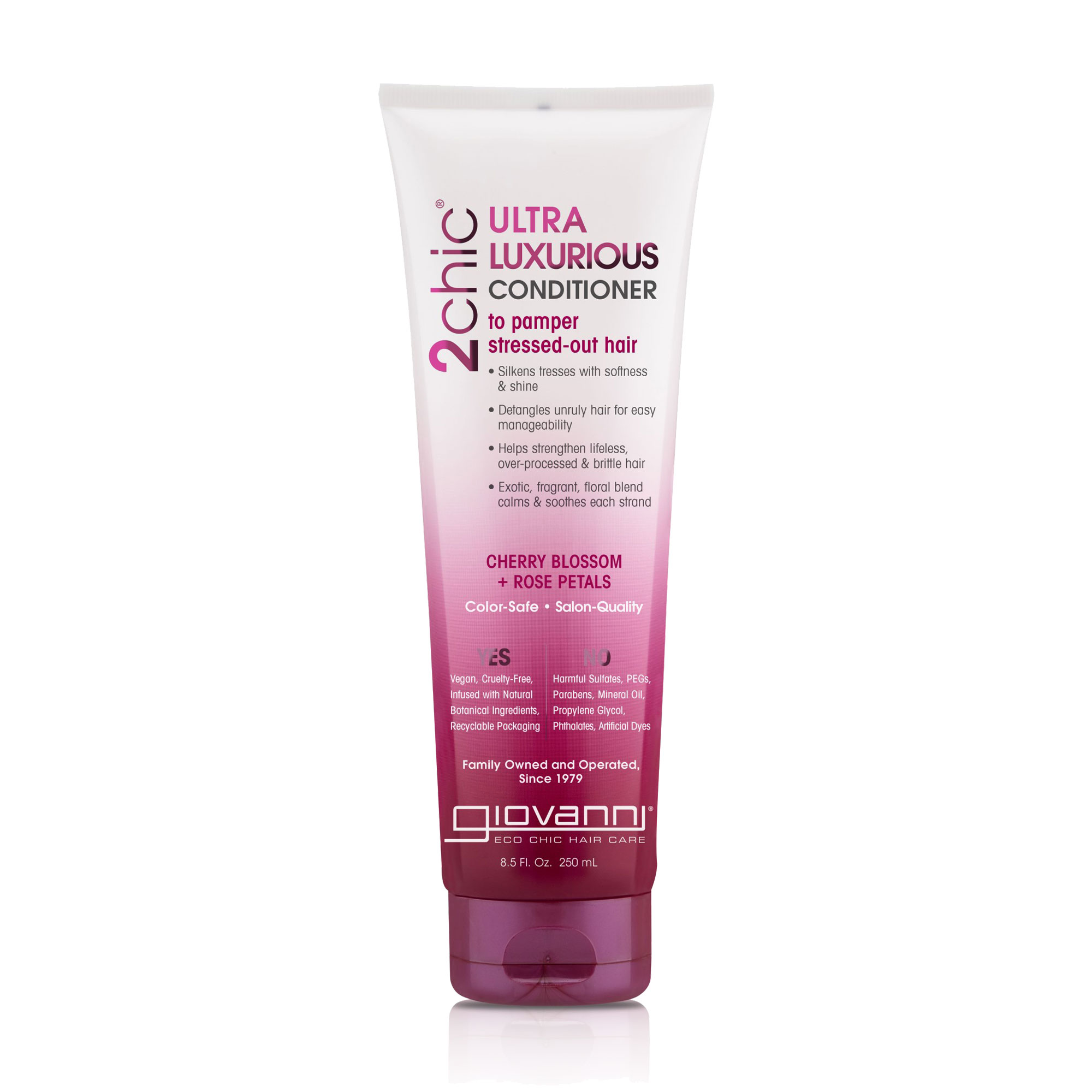 Кондиціонер для волосся Giovanni 2chic Ultra-Luxurious Conditioner Cherry Blossom &amp; Rose Petals з цвітом вишні та пелюстками троянди, 250 мл